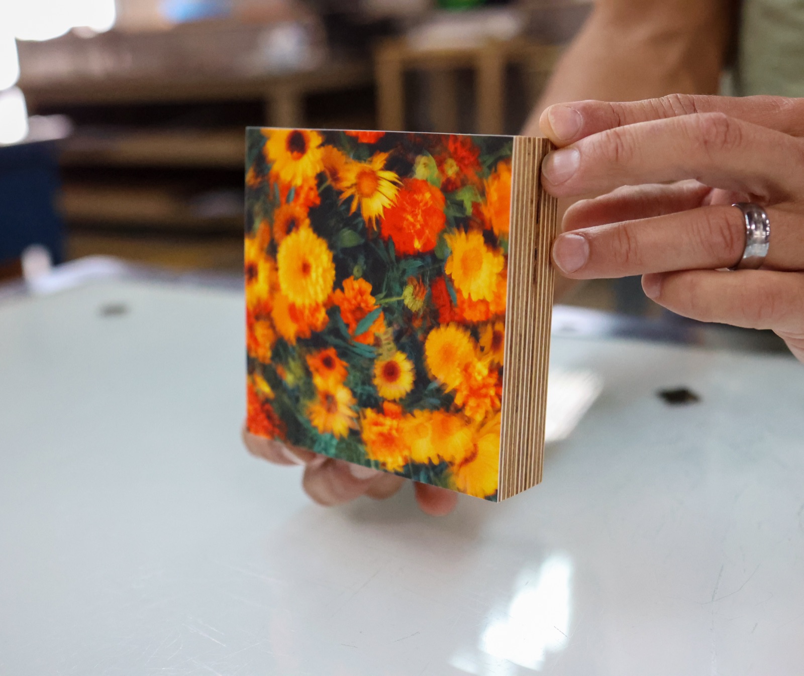 How We Hand-Craft Your Vibrant Birch Wood Photo Block